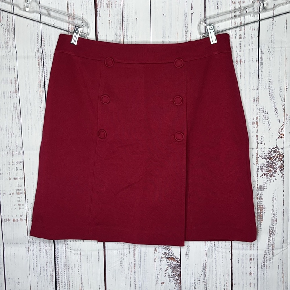 Talbots NWT Size 16WP Pink Rayon Knit Button Button Detail Straight Pencil Skirt